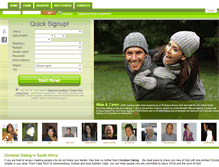 Tablet Screenshot of christiandating.org.za