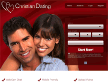 Tablet Screenshot of christiandating.co.za